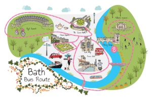 Baker Bus Bath Route Map