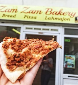 Lahmajoun at Zam Zam Bakery in Easton