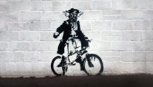 Blackbeard depicted in graffiti