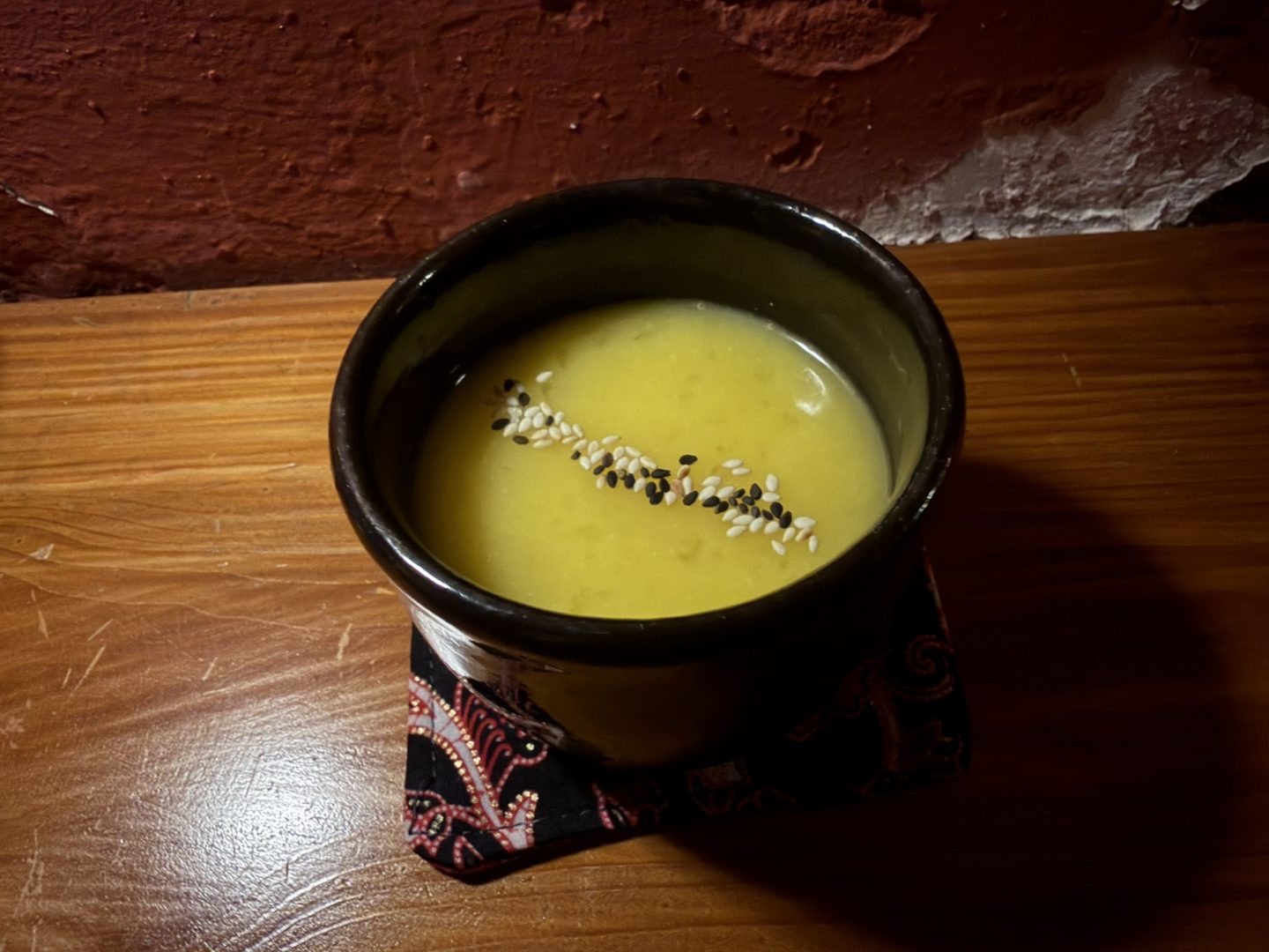 Mango sticky rice cocktail at Backdoor Bodega