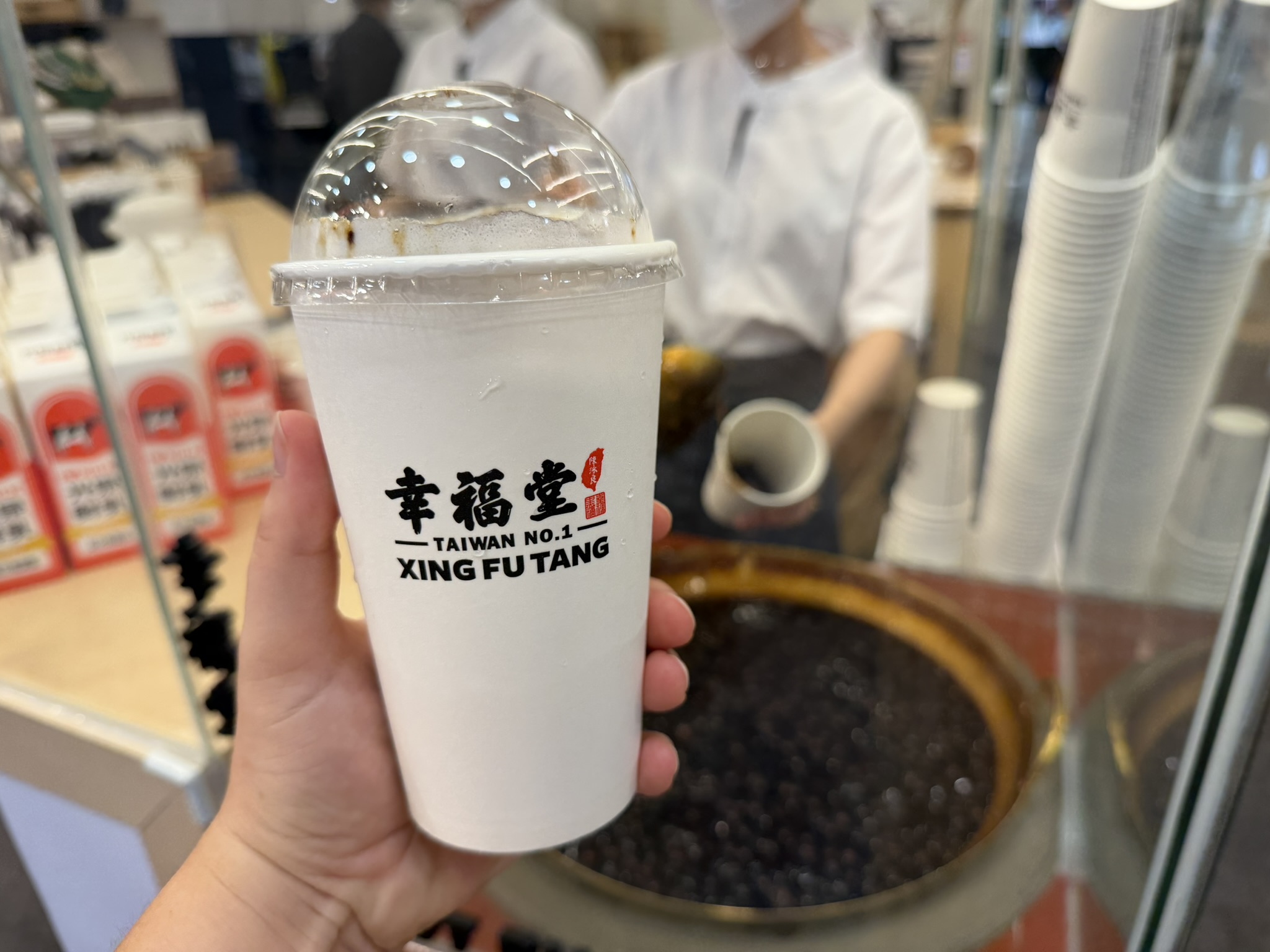 Black Sugar Bubble Tea from Xing Fu Tang in Taipei, Taiwan