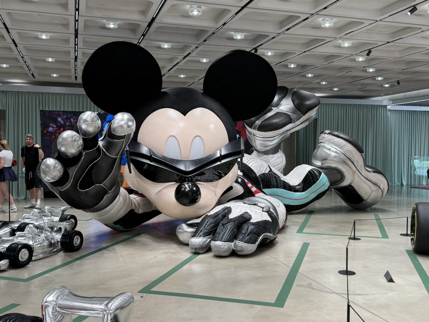Giant Mickey Mouse installation at HAUS NOWHERE Seoul in Seongsu