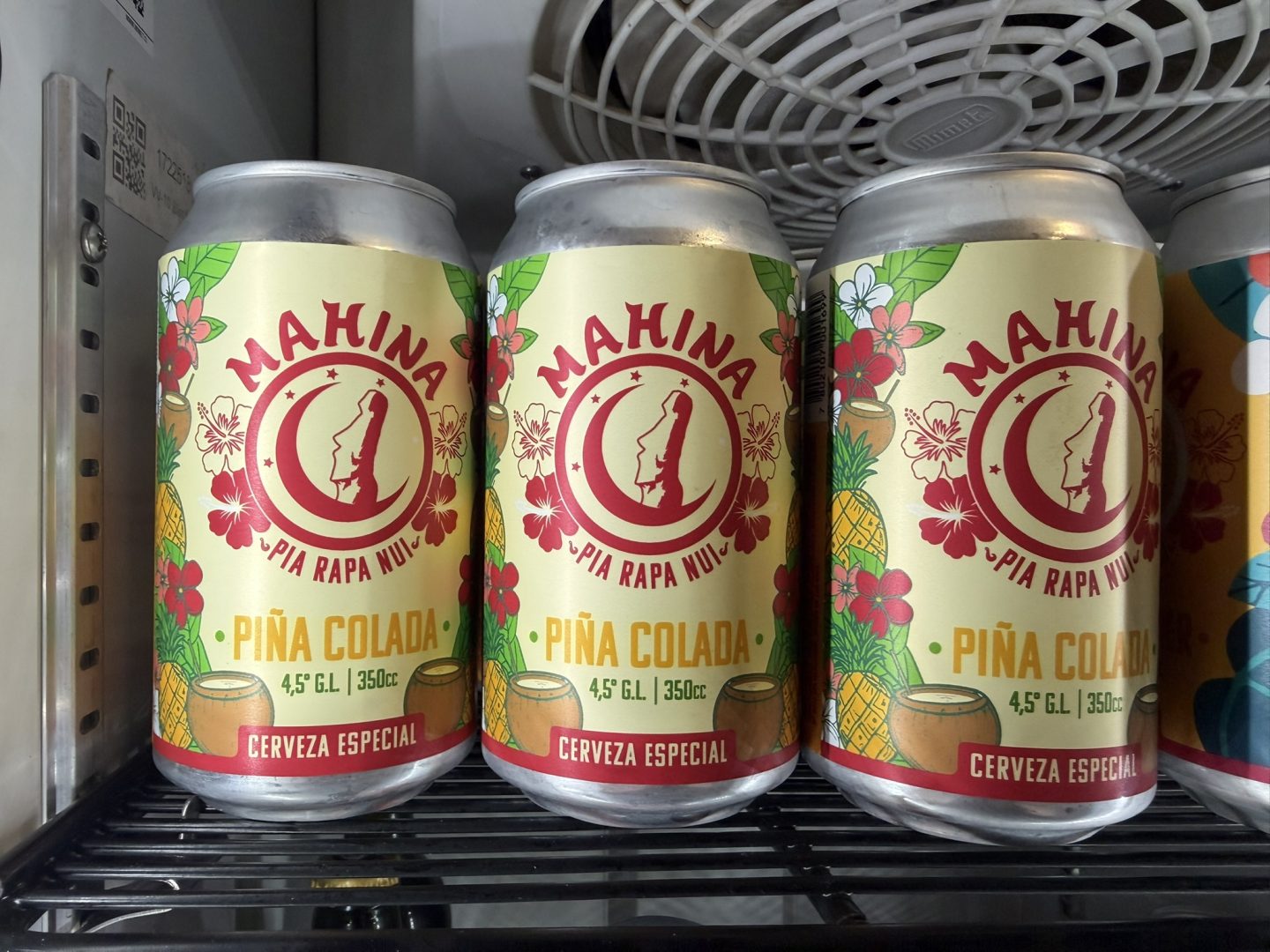 Mahina Piña Colada craft beer cans from Rapa Nui